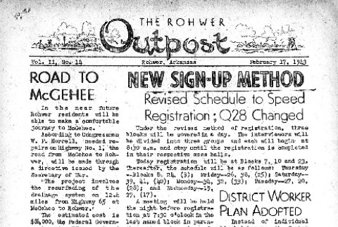 Rohwer Outpost Vol. II No. 14 (February 17, 1943) (ddr-densho-143-33)