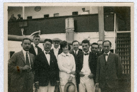 Group photograph on ship (ddr-densho-335-116)