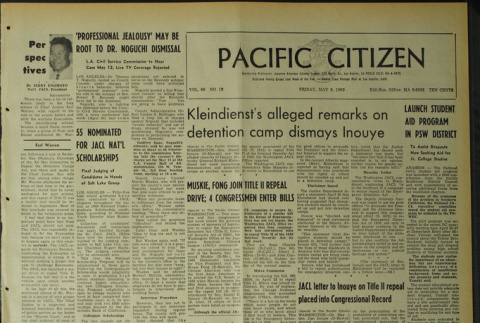Pacific Citizen, Vol. 68, No. 19 (May 9, 1969) (ddr-pc-41-19)