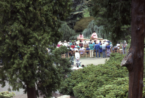 View of the Annual Meeting from the Mountainside (ddr-densho-354-627)