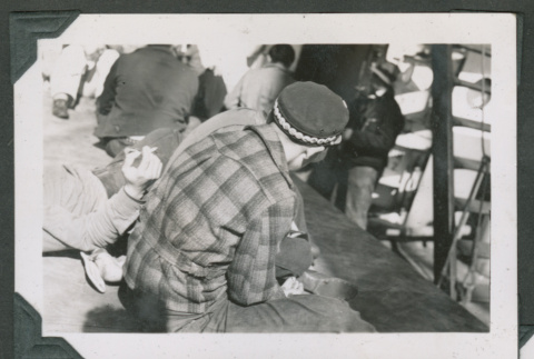 Men sitting (ddr-densho-540-109)