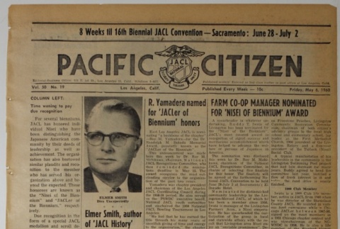 Pacific Citizen, Vol. 50, No. 19 (May 6, 1960) (ddr-pc-32-19)