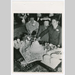 The Matayoshis cutting their wedding cake (ddr-densho-1007-249)
