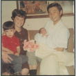 David and Tina Sakura with sons Danny and baby Peter (ddr-densho-523-485)
