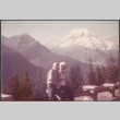 Agnes and Chester Sakura with mountain in background (ddr-densho-523-573)