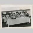 Refreshment table at hospital anniversary event (ddr-densho-37-987)