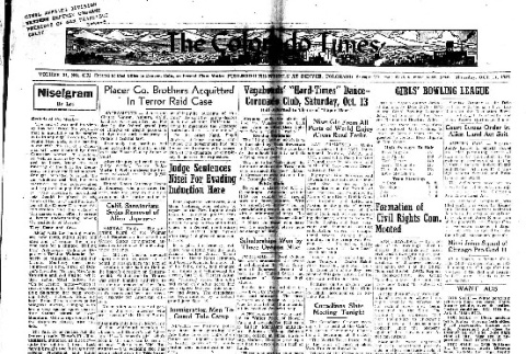 Colorado Times Vol. 31, No. 4373 (October 11, 1945) (ddr-densho-150-84)