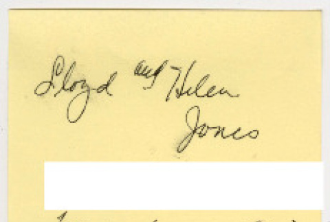 Contact note (ddr-densho-1007-982)
