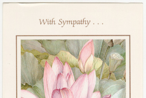 Card from Marilyn and Gene to Kris and Sachi Marubayashi (ddr-densho-329-1090)