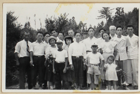 Group photograph in greenery (ddr-densho-433-704)