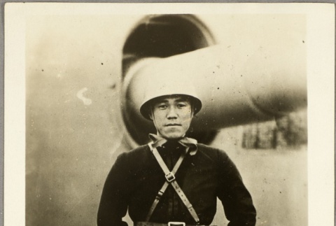 A young man posing in military uniform (ddr-njpa-13-1253)