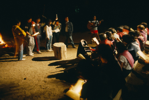 Campers during the candlelight service (ddr-densho-336-1438)