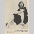 Newspaper clipping regarding June Lang (ddr-njpa-1-814)
