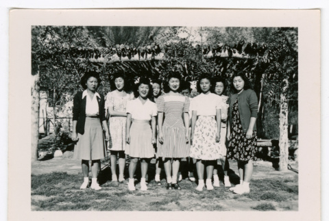 Group of 9 women (ddr-densho-475-206)