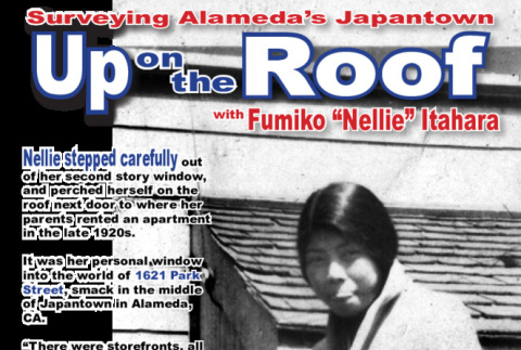 Document titled Surveying alameda's Japantown Up on the Roof with Fumiko 