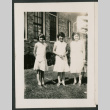 three women outside a building (ddr-densho-378-866)