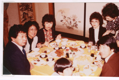 Dinner after Yoshiko Nakahara's funeral (ddr-densho-477-568)