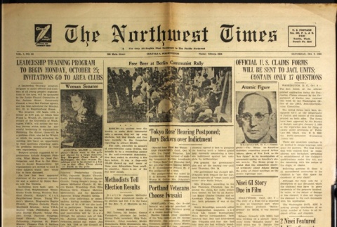 The Northwest Times Vol. 2 No. 84 (October 9, 1948) (ddr-densho-229-146)