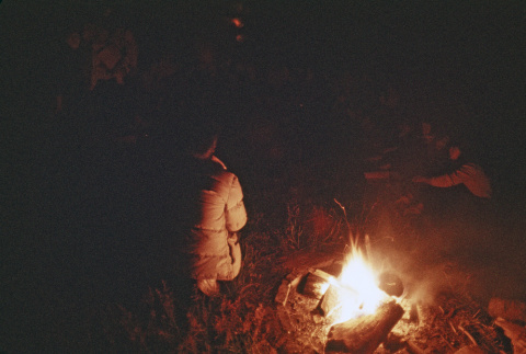 Camp fire on the last night of camp (ddr-densho-336-1620)