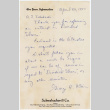 Set of three brochures and handwritten note (ddr-densho-422-417)