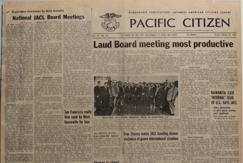 Pacific Citizen, Vol. 52, No. 12 (March 24, 1961) (ddr-pc-33-12)