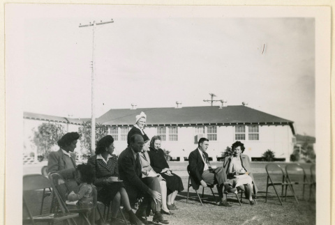 Hospital tea party guests (ddr-densho-37-1248)