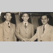 Matsuzo Nagai posing with two men (ddr-njpa-4-1071)