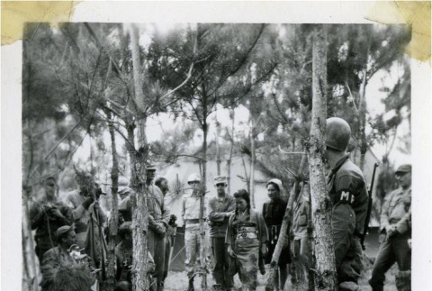 Marriage ceremony of a Japanese prisoner of war and an Okinawan civilian (ddr-densho-179-111)