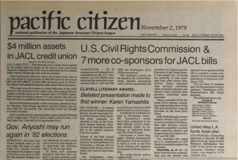 Pacific Citizen, Vol. 89, No. 2067 (November 2, 1979) (ddr-pc-51-43)