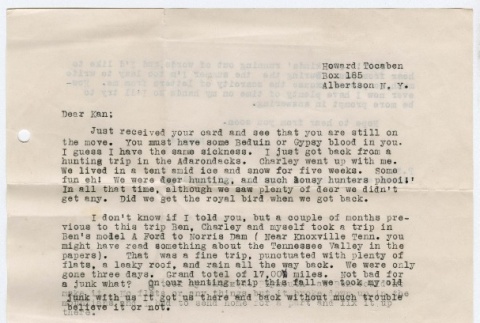 Letter to Kaneji Domoto from Howard Tocaben (ddr-densho-329-394)