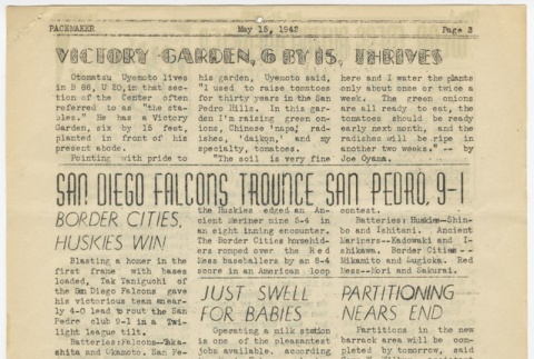 Santa Anita Pacemaker: Vol. 1, No. 8 (May 15, 1942) (ddr-janm-5-8)