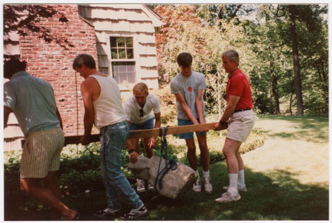 Five men moving rock (ddr-densho-377-2559)