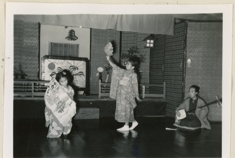 Two girls perform odori (ddr-densho-37-937)