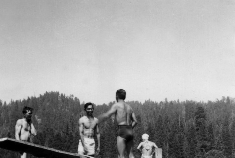 Campers swimming in Lake Sequoia (ddr-densho-336-33)