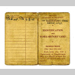 Identification and work history card (ddr-csujad-38-549)
