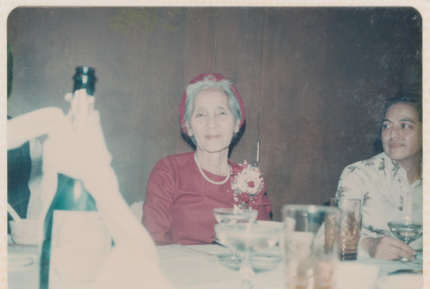 Mitsuye Yabe Getting at Birthday Celebration (ddr-ohs-1-271)
