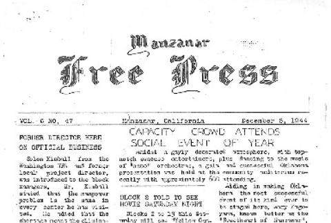 Manzanar Free Press Vol. 6 No. 47 (December 6, 1944) (ddr-densho-125-295)