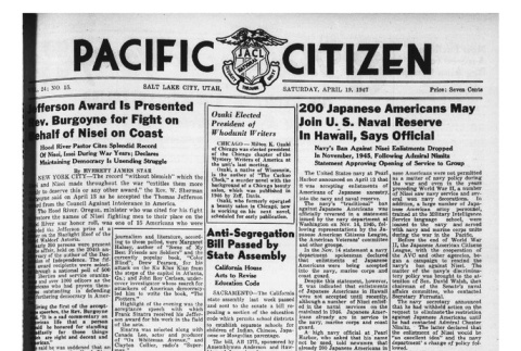 The Pacific Citizen, Vol. 24 No. 15 (April 19, 1947) (ddr-pc-19-16)