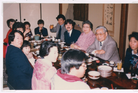 Isoshima family at dinner table (ddr-densho-477-480)