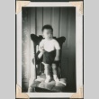 Baby standing on a chair (ddr-densho-321-105)