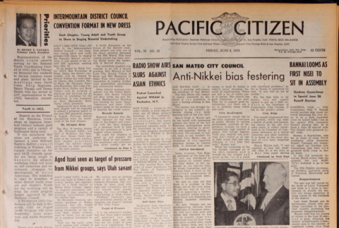 Pacific Citizen, Vol. 76, No. 22, (June 8, 1973) (ddr-pc-45-22)