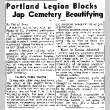 Portland Legion Blocks Jap Cemetery Beautifying (August 15, 1943) (ddr-densho-56-957)