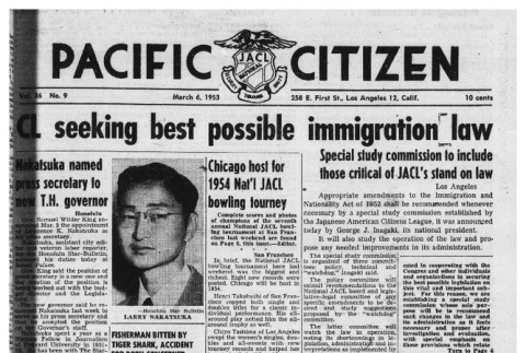 The Pacific Citizen, Vol. 36 No. 9 (March 6, 1953) (ddr-pc-25-10)