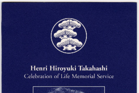 Program for memorial services for Henri Takahashi (ddr-densho-422-347)
