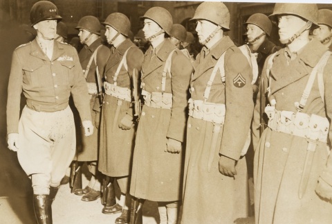 George S. Patton inspecting the troops (ddr-njpa-1-1154)