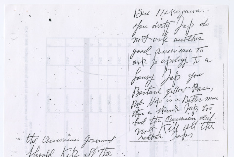 Handwritten Notes (ddr-densho-510-27)
