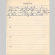 Diary entry, August 12, 1943 (ddr-densho-72-84)