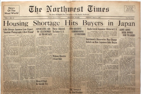 The Northwest Times Vol. 1 No. 33 (May 2, 1947) (ddr-densho-229-19)