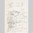 Color of Honor timing notes (ddr-densho-1007-1059)