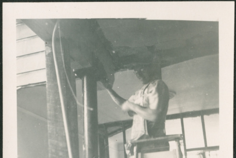 Man on ladder (ddr-densho-426-2260)